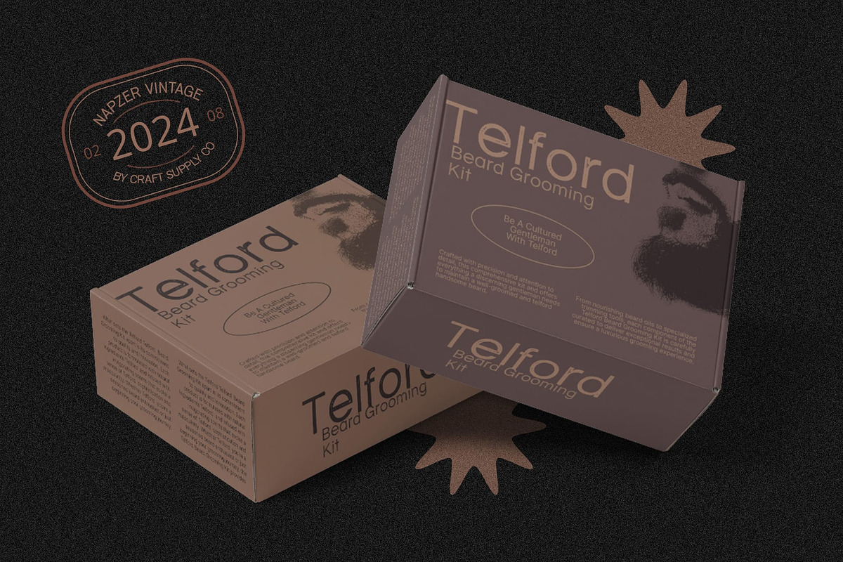 Napzer Vintage, a Sans Serif Font by Craft Supply Co. (Photo 6 of 8)
