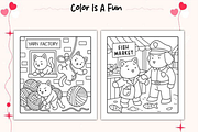 Cozy Cat Crimes Cute Coloring Pages, a Decorative Illustration by Ink Gallery (Thumbnail 3 of 4)