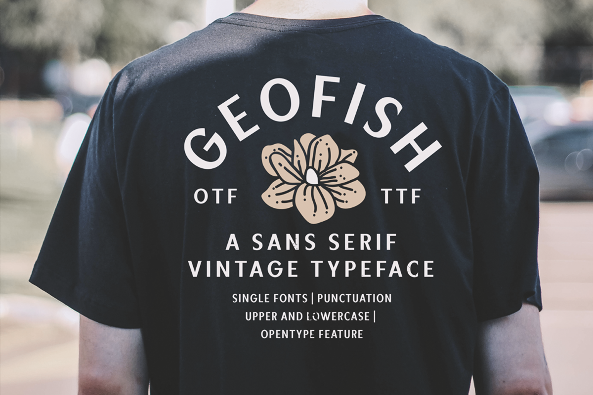 Geofish Vintage Font, a Sans Serif Font by Yukita Creative (Photo 9 of 12)
