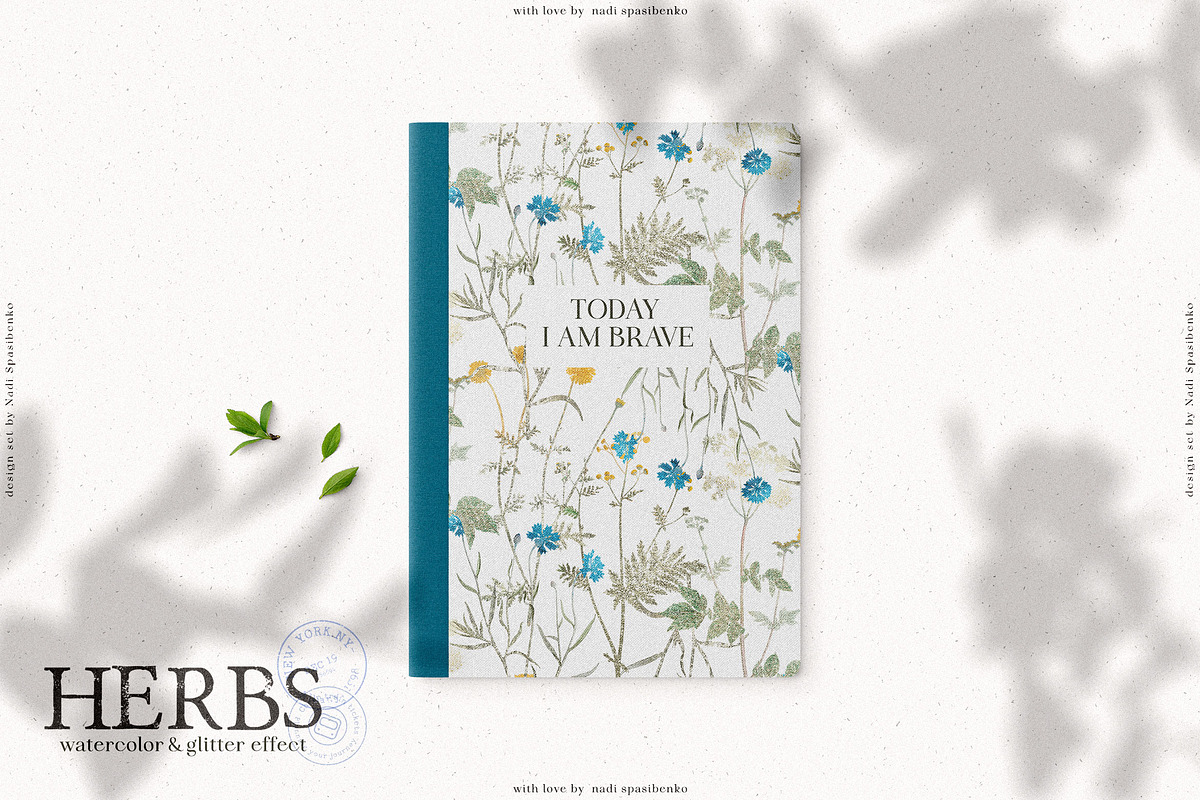 HERBS || Botanica & Glitter Effect, an Illustration by nadispasibenko (Photo 7 of 8)