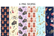 Music Digital Papers, Patterns, a Pattern Graphic by PatternPalette (Thumbnail 2 of 12)