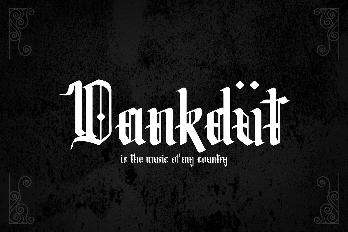 Omerta - Simple Blackletter Font, a Blackletter Font by Anomali Creatype (Photo 2 of 6)