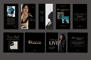 Luxe Dark Minimal Instagram Template, a Social Media Template by Faytemplates (Thumbnail 6 of 10)