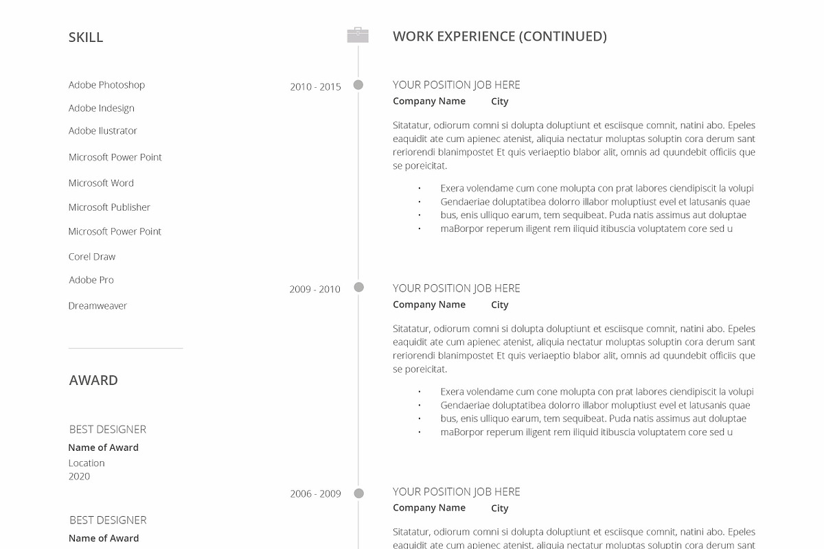Resume Template / CV, a Resume Template by Peunayah (Photo 6 of 8)