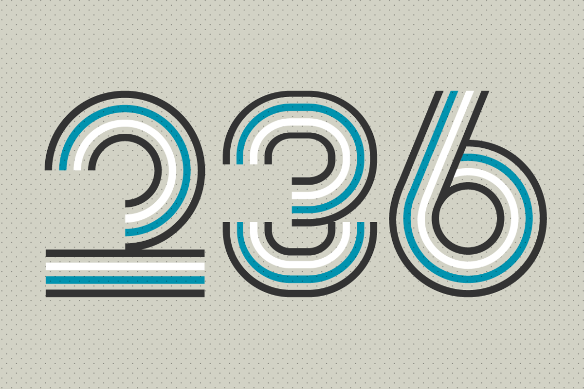 0261 - Numbers Font preview 8