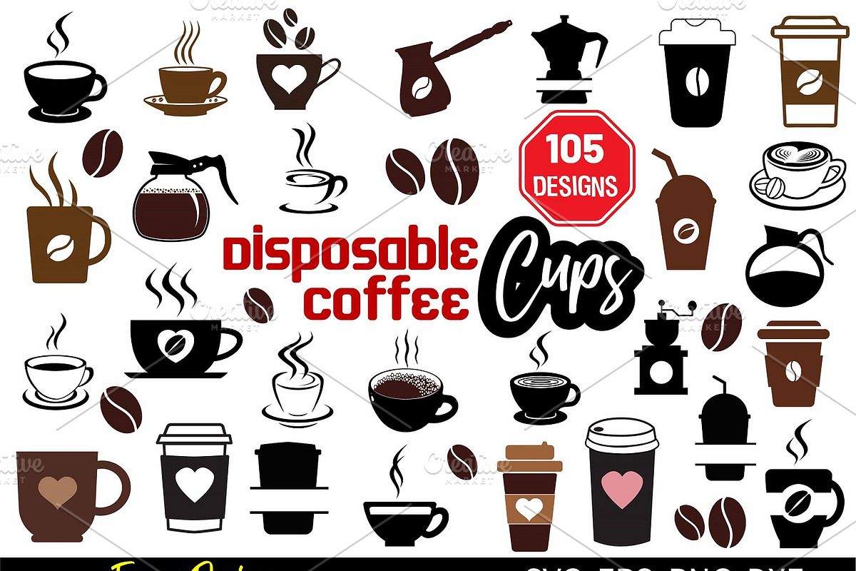 Coffee Tea Cup Mug Tumbler SVG, an Illustration by FancyDesignStudio (Photo 1 of 4)