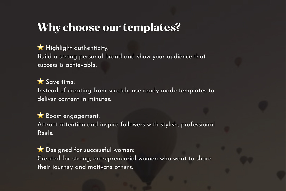 50 Ambitious and Elegant Women Reels, a Social Media Template by Studio DigiCraft (Photo 8 of 9)