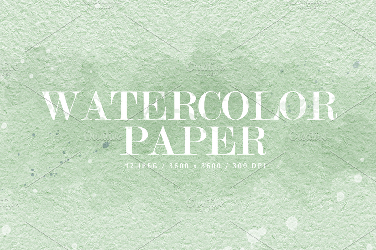 12 Watercolor Papers, a Texture Graphic by Orange Fox (Photo 3 of 5)