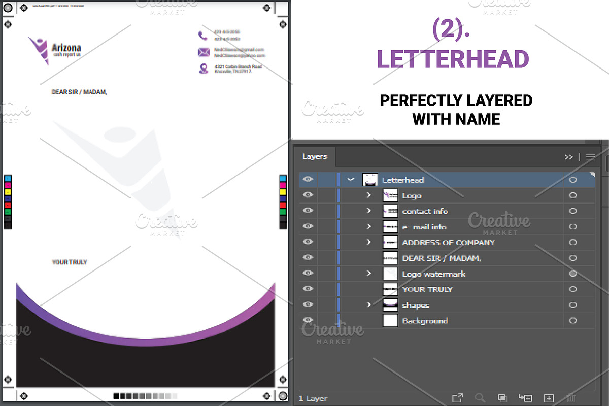 Versatile Stationery Templates, a Stationery Template by Design Fusion (Photo 3 of 4)