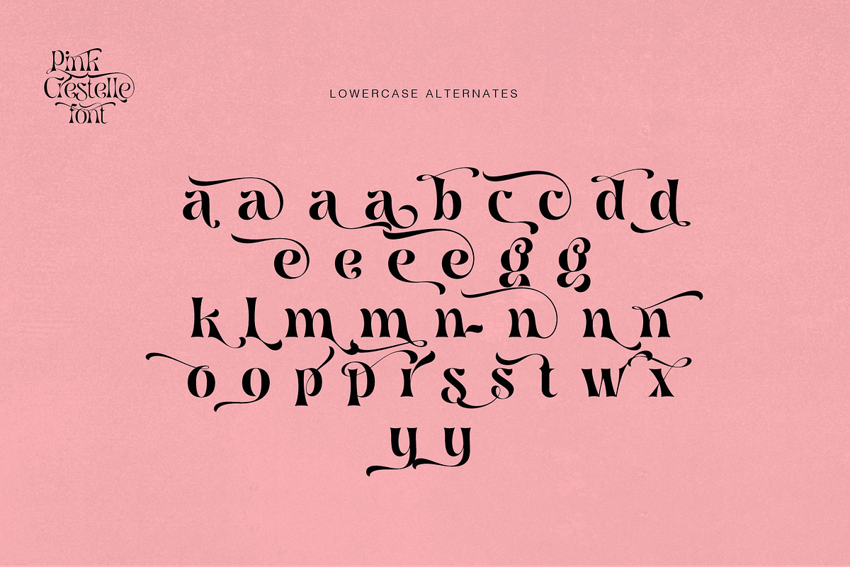 Pink Crestelle Font on Sale, a Slab Serif Font by creativemedialab (Photo 13 of 17)