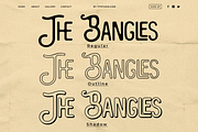 The Bangles - Vintage Sans Serif Fon, a Sans Serif Font by 177Studio (Thumbnail 10 of 10)