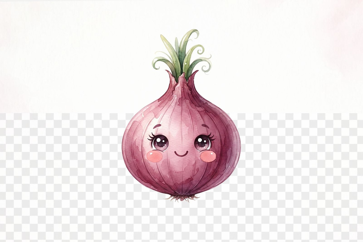 Cute Vegetable Clipart Bundle, a Decorative Illustration by Arslan (Photo 3 of 9)
