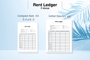 Rent ledger for landlords, a Stationery Template by SassyCorners (Thumbnail 1 of 6)