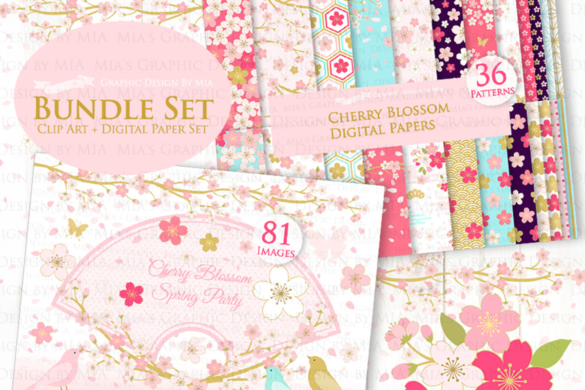 Cherry Blossom, Japanese Sakura, an Illustration by Mia's Graphic Design (Photo 2 of 9)