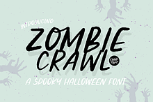ZOMBIE CRAWL Halloween Font