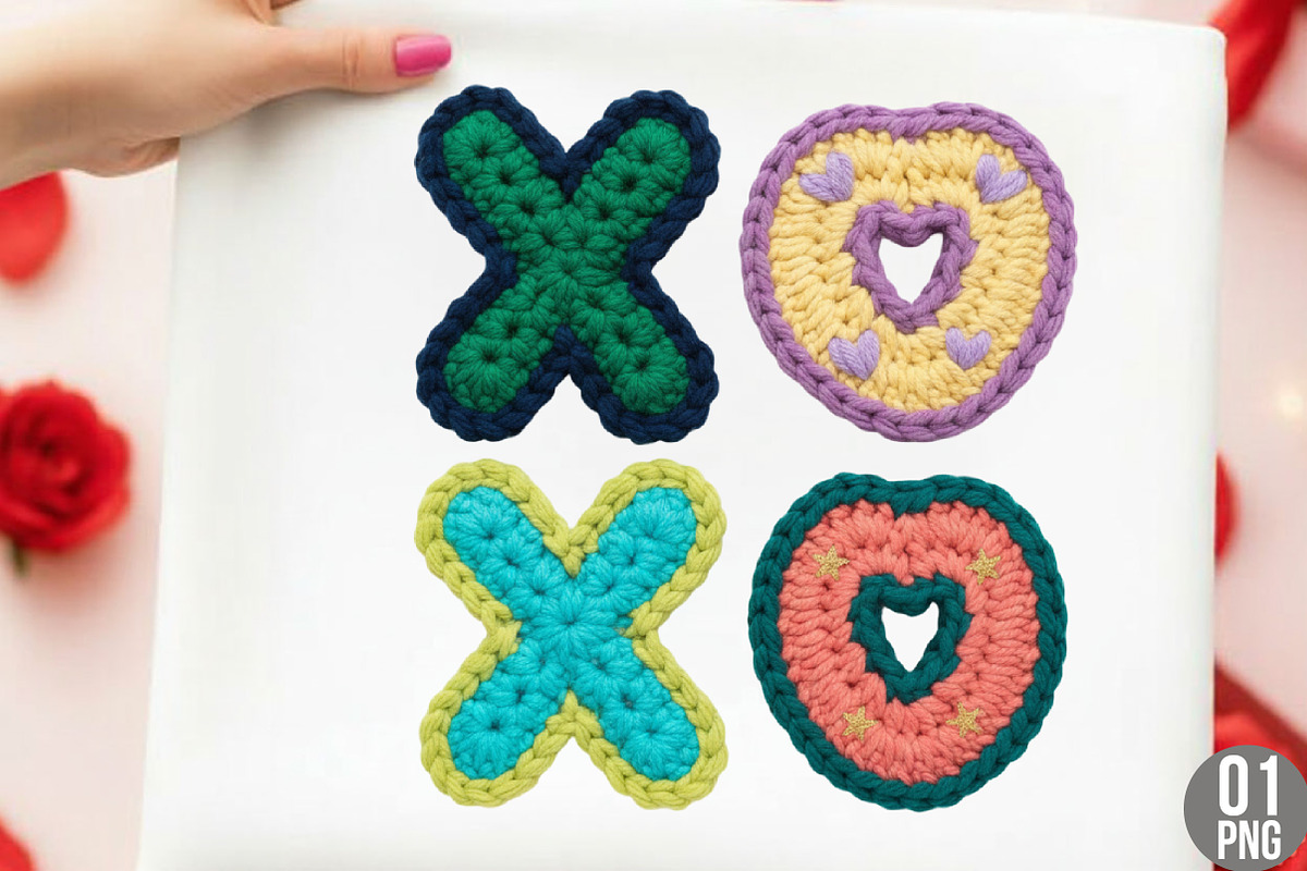 XOXO Knit Png, Xoxo Yarn PNG,, an Illustration by Designking (Photo 1 of 6)