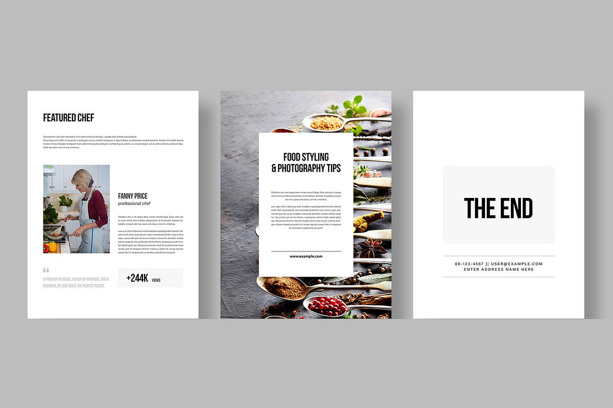 E-Cookbook Magazine Template preview 7