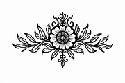 Floral Circle Decorative Art, an Illustration by yasushie (Thumbnail 9 of 9)