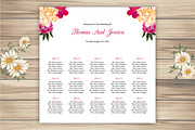 Wedding Seating Chart Template, a Stationery Template by retrographix (Thumbnail 1 of 3)