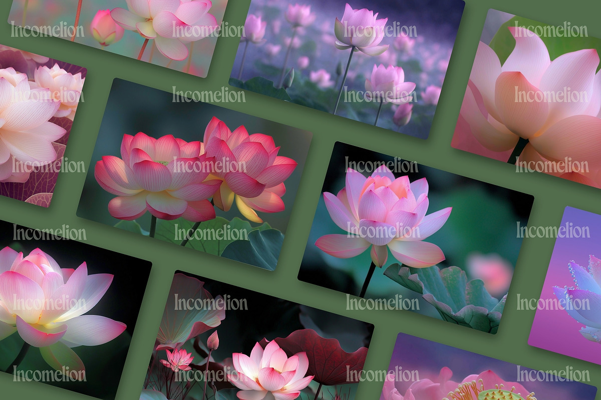 25 Vintage Lotus Flower Stock Photos, a Nature Photo by Incomelion (Photo 3 of 11)