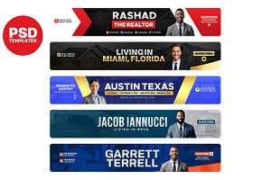 Realtor YouTube banner Bundle pack