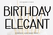 Birthday Elegant, a Sans Serif Font by InermediaSTUDIO (Thumbnail 1 of 7)
