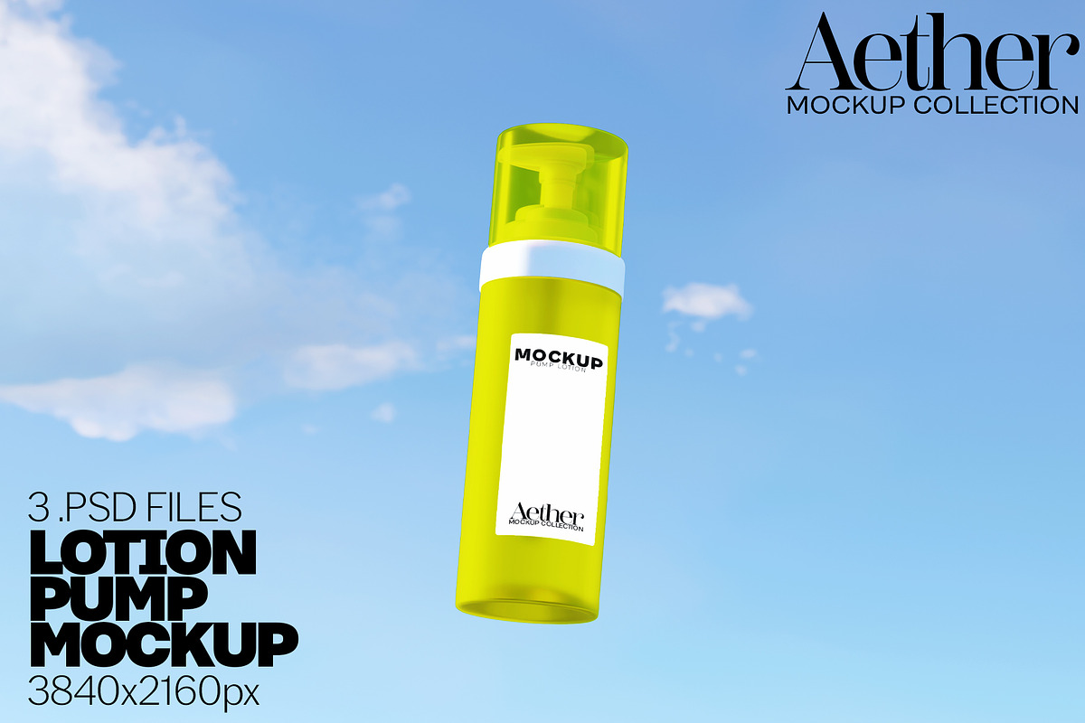 Lotion Pump Bottle Mockup Bundle, a Merchandise Mockup by Banana Mockups (Photo 1 of 6)