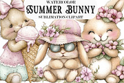 Whimsical Summer Bunny, an Illustration by Designking (Thumbnail 1 of 5)