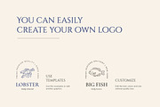 Seafood logo elements and templates, a Graphic by Vasylyka (Thumbnail 10 of 15)