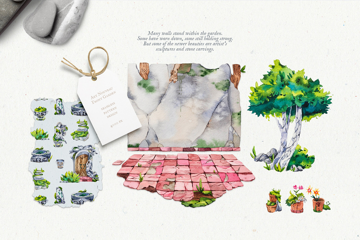 Artist's Garden Watercolours, a Decorative Illustration by Aquarellina (Photo 6 of 30)