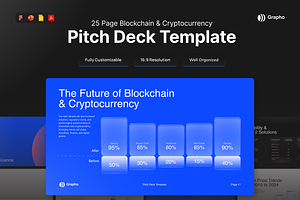 Blockchain Cryptocurrency Pitch Deck, a Presentation Template by pickolabstudio