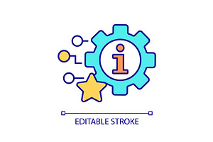 Information technology setup RGB, an Outline Icon by IMG Visuals