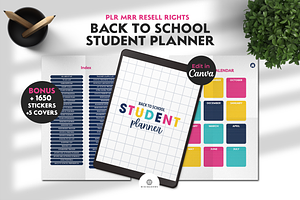 Back to School Student Planner, a Stationery Template by Nina Shaw
