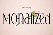MONALIZED, a Serif Font by TokoPress (Thumbnail 1 of 10)