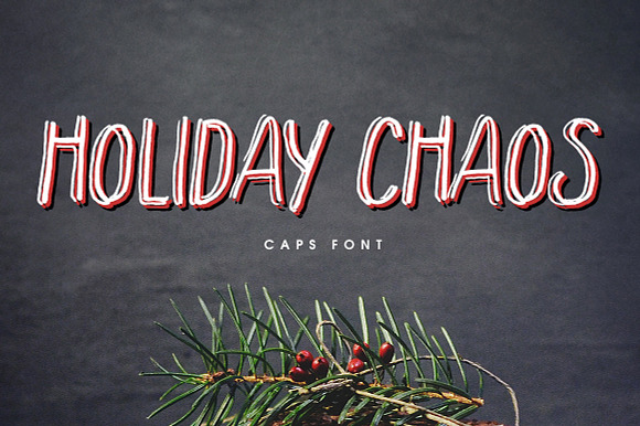 Holiday Chaos Font preview 6