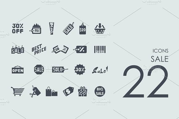 22 Sale Icons