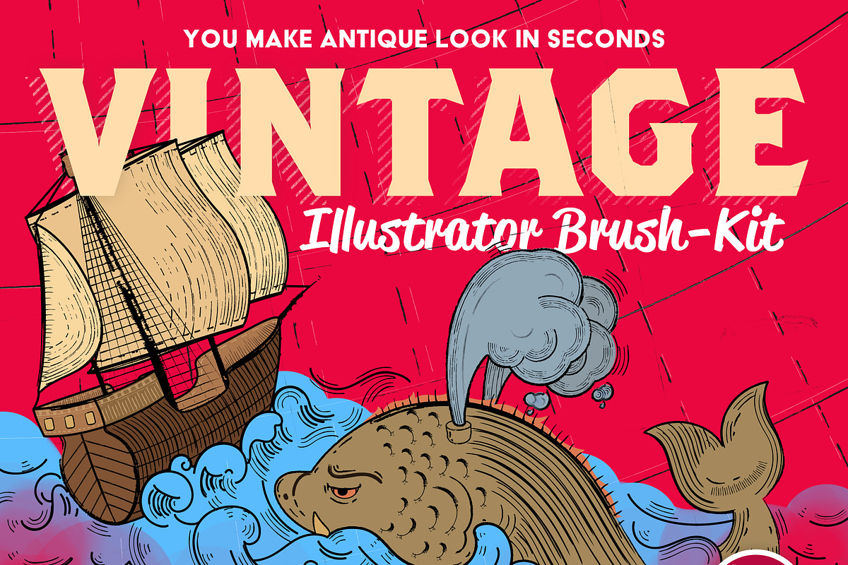 Vintage Illustrator Brush-Kit, a Brush Add-On by Leonard Posavec (Photo 1 of 10)