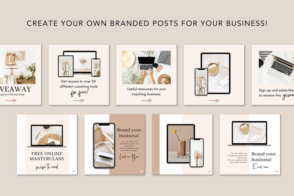 Coaching IG Carousel Posts Canva, a Social Media Template by DeeBeeDesign (Photo 8 of 10)
