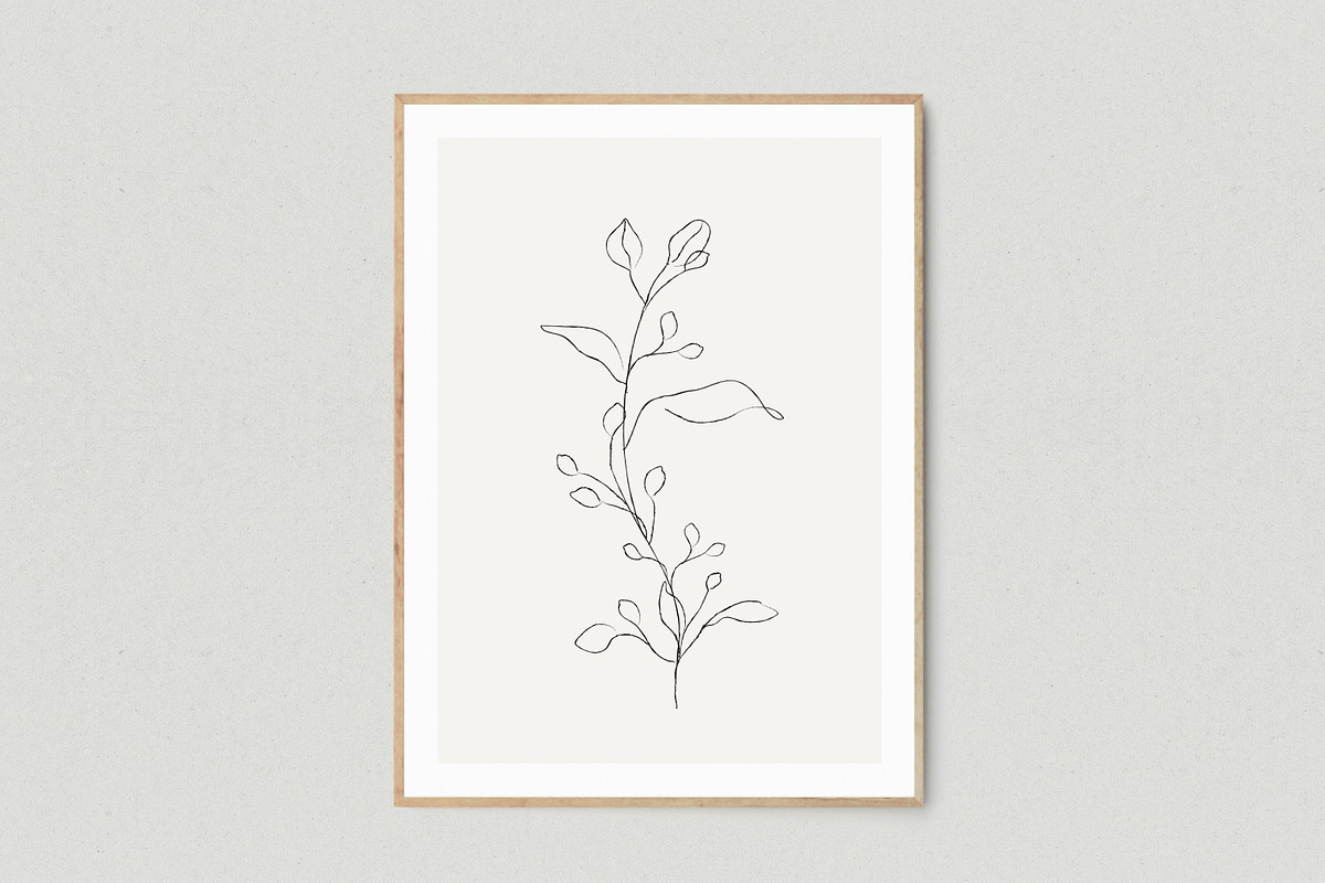 Minimalist Leaf Line Sketches, an Illustration by Galerie Design Studio (Photo 6 of 6)