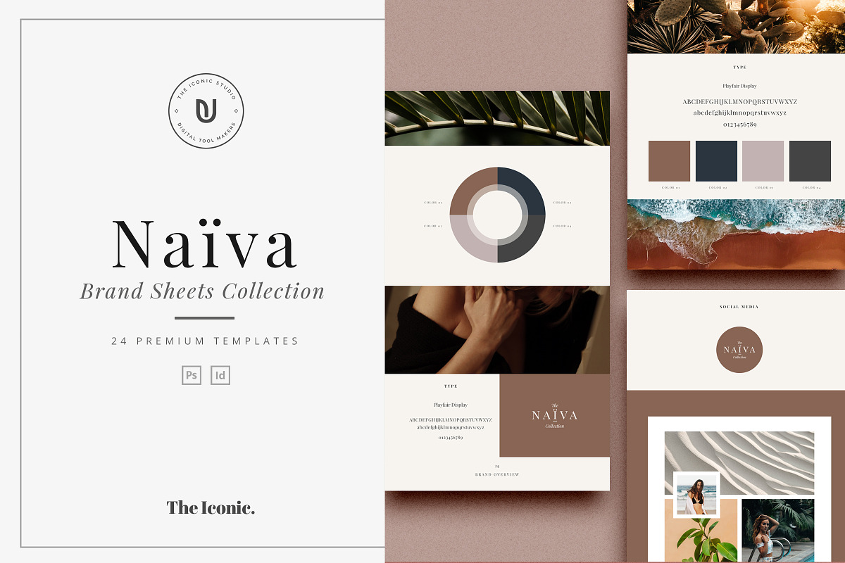 Naiva - Brand Sheets Collection, a Presentation Template by The Iconic (Photo 1 of 10)