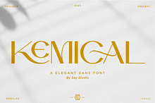 Kemical - Luxury Ligature Sans Font