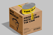 Box and Tin Can Mockup, a Packaging Mockup by Unerispace (Thumbnail 5 of 5)