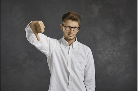 Dissatisfied and frustrated young, a Business Photo by StudioRomantic