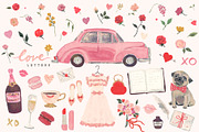 Valentines Love Clipart Graphics, an Illustration by RhianAwni (Thumbnail 2 of 2)