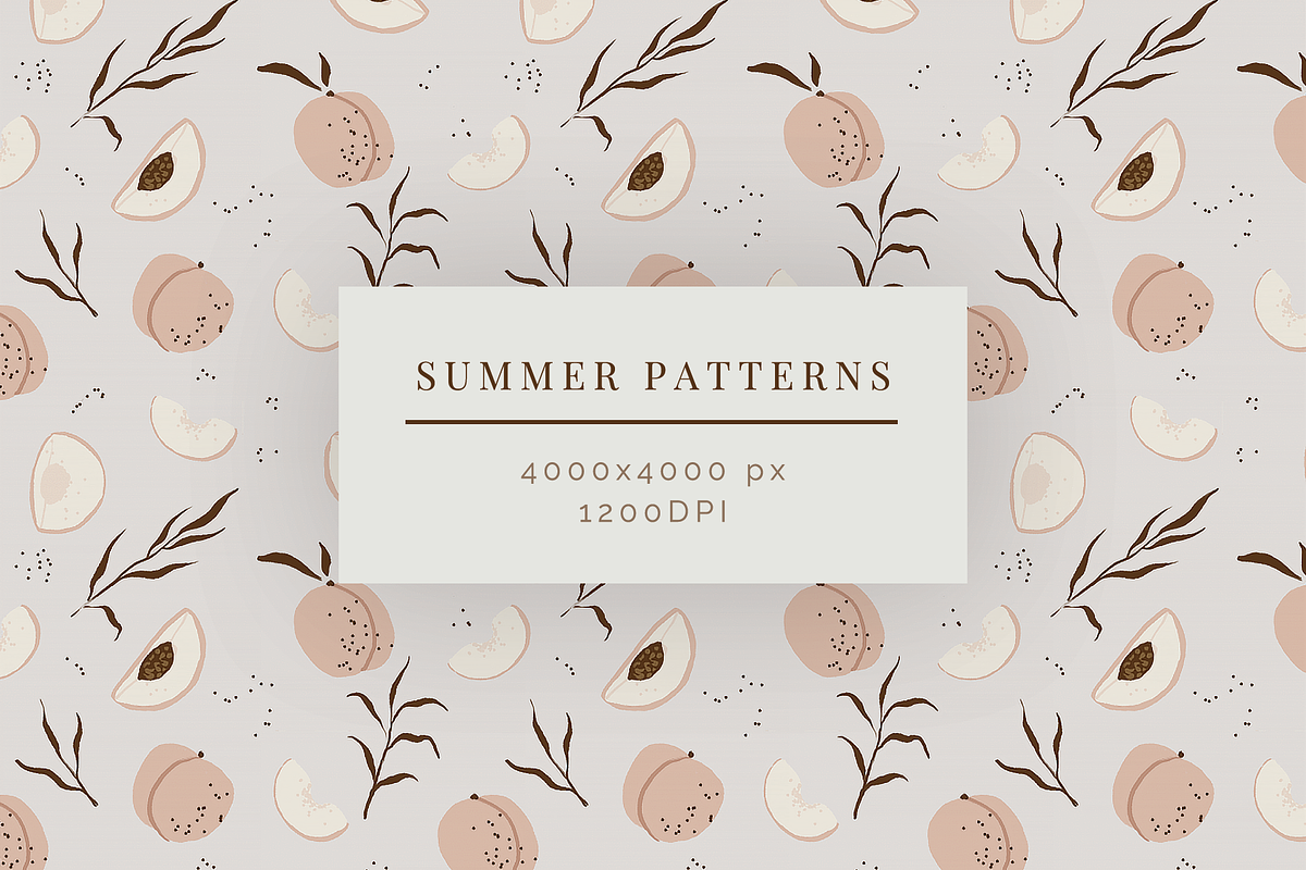 Summer patterns with vintage fruits, a Pattern Graphic by mamormo (Photo 1 of 5)