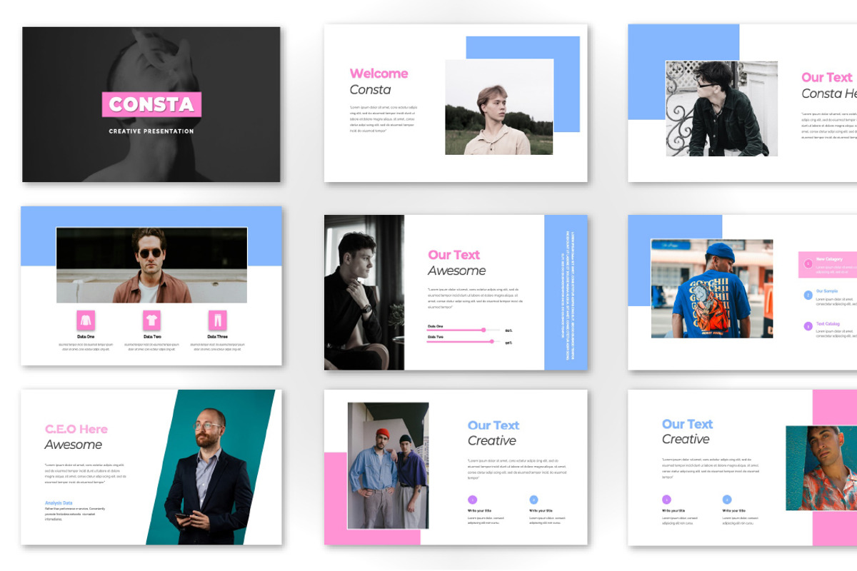 Consta Fashion PowerPoint, a Presentation Template by Overcloud (Photo 2 of 4)