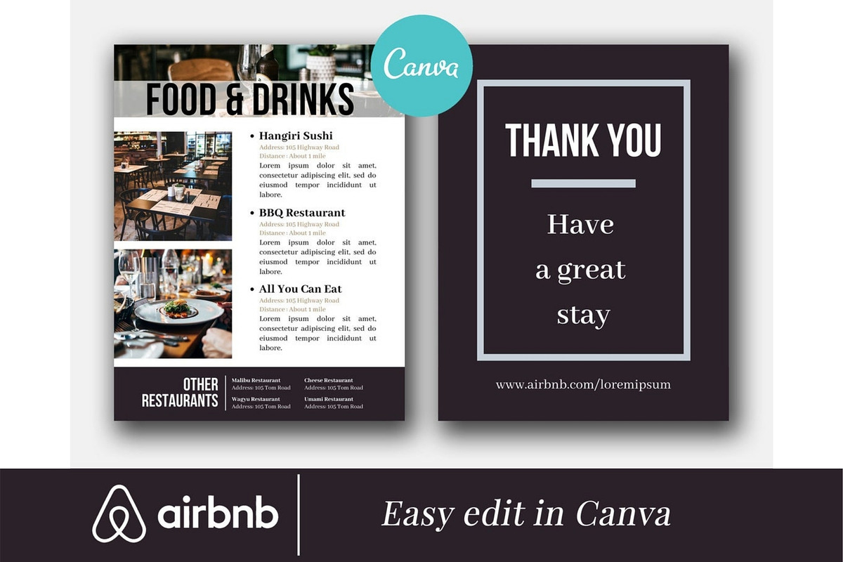 Airbnb Welcome Book Template Canva, a Templates & Theme by bonadigitals (Photo 5 of 5)
