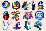 Halloween Stickers PNG, an Illustration by Dream Creation (Thumbnail 3 of 3)