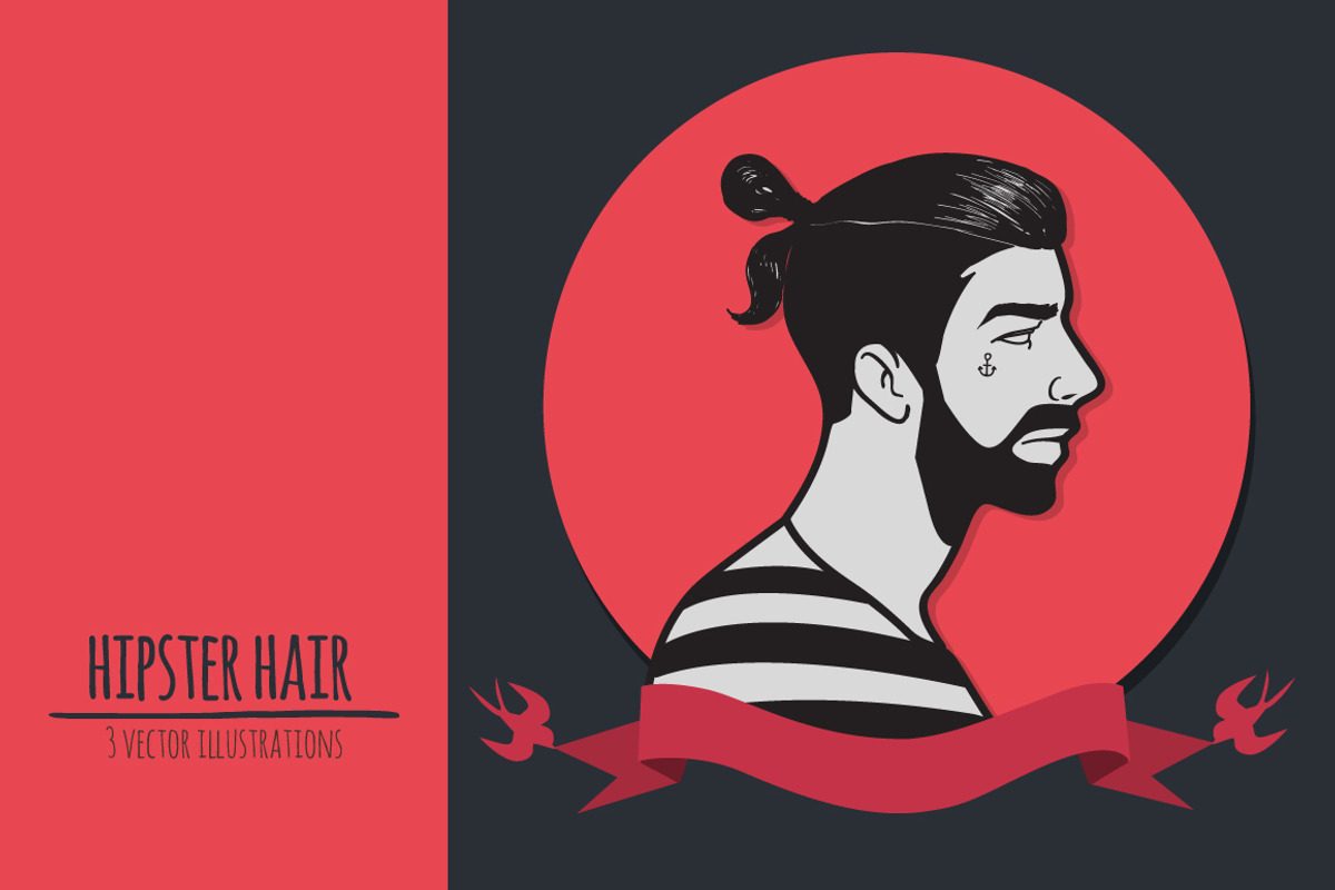 hipster hair, a Person Illustration by adi katz (Photo 2 of 3)