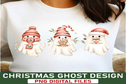 Christmas Ghost PNG Clipart, an Object Graphic by Digi_Design_World (Thumbnail 3 of 4)